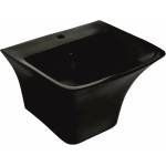 Inter Ceramic Правоъгълна стенен умивалник Inter Ceramic, матово черно, 53.5 см (5345MB)