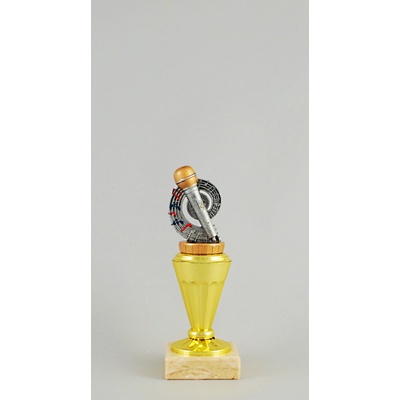 Trofej zlatá mikrofon 20 cm