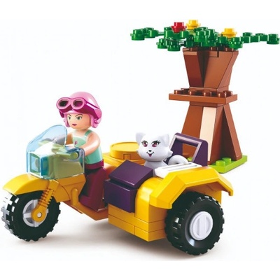 Sluban B0600C Girl`s Dream Motorka se sajdkárou