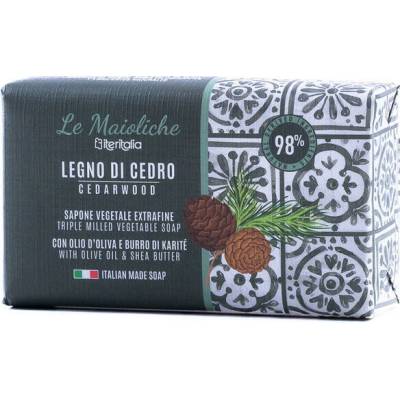 Iteritalia rostlinné mýdlo s olivovým olejem a bambuckým máslem cedr 175 g