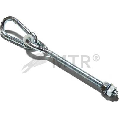 Hák houpačkový kyvný s karabinou M12x280mm Zn (10ks)