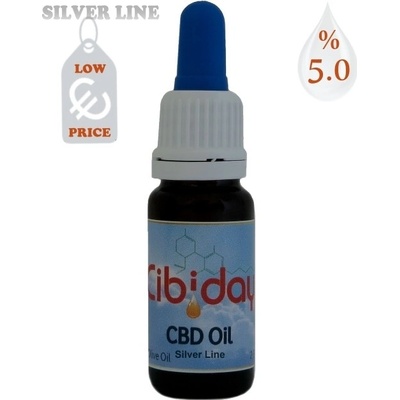 Konopný 5% CBD olej Cibiday 0,2 % THC 10 ml