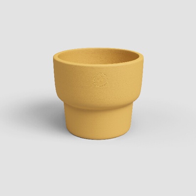 Artevasi Květináč ECHO 20cm keramika žlutá YELLOW