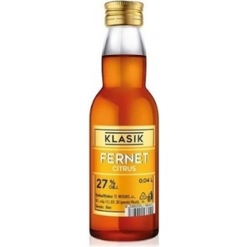 St. Nicolaus Klasik Fernet Citrus 27% 0,04 l (čistá fľaša)