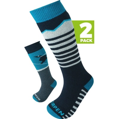 Lorpen S2Kne Merino Kids Ski 2Pack Eco Blue