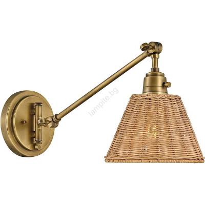 Elstead Lighting Hinkley HK-ARTI-1W-HB-NR-точково стенено осветително тяло ARTI 1xE27/60W/230V златисто/кафяво (ED0773)