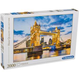 Clementoni Пъзел Clementoni от 2000 части - Тауър Бридж в здрач (32563)