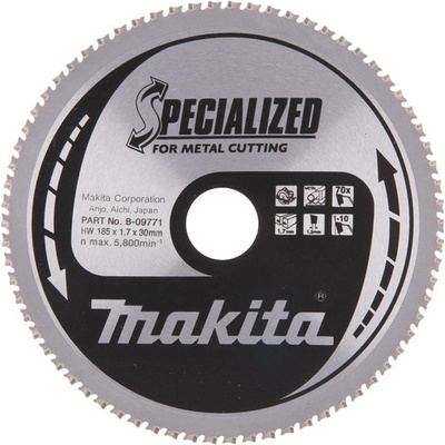 Makita pilový kotouč pro řezání kovů 185x1,7x30 Z70