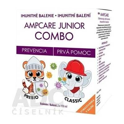 Ampcare Junior Combo sirup Junior Prebio 150 ml + sirup Junior Classic 150 ml + omalovánka