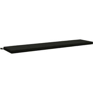 vidaXL Възглавница за пейка SOEST 100% полиестер Черно 170 x 40 x 5 см (949110)
