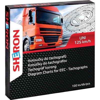 Sheron Kotoučky do tachografu 125 km/h UNI