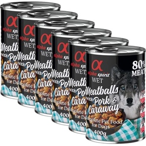 Alpha Spirit Meatballs - Свинско с кимион 6 x 400 г