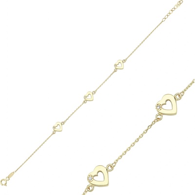 Lillian Vassago zlatý se srdíčky LLV46-GB045
