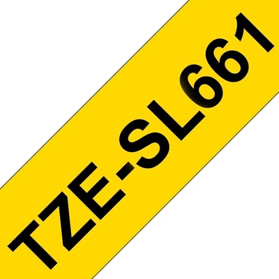 Brother TZe-SL661, žlutá / černá (36mm, samolaminovací) TZESL661