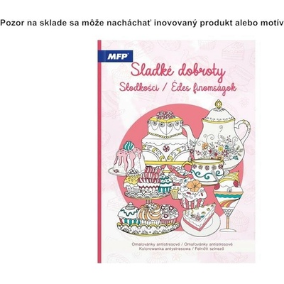 Omaľovánka antistresová A4 sladké dobroty