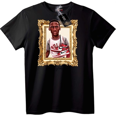 NOONEBRAND Тениска Bulls Легенда в Рамка - XS, Black