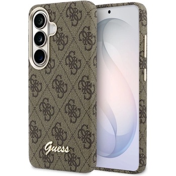 GUESS Гръб Guess за Samsung Galaxy S26, PU, 4G, Script Metal Logo, Magnetic Case, Кафяв