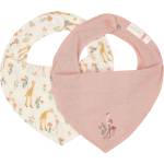 Little Dutch Бебешки лигавници бандана Little Dutch - Blooming Safari, 2 броя, розови (TE50156047) - baby