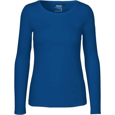Neutral Dámske tričko s dlhým rukávom z organickej Fairtrade bavlny Kráľovská modrá