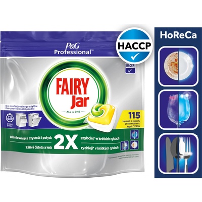 Jar Fairy Professional All in 1 kapsle do myčky nádobí Lemon 115 ks