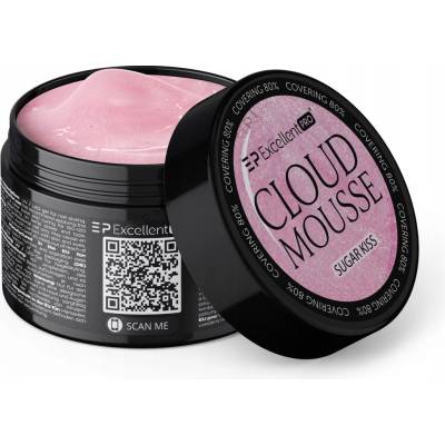 Excellent Pro stavební gel růžový s třpytkami Cloud Mousse Sugar Kiss 50g