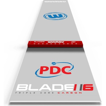 Šipkařský koberec Winmau Clearzone PVC s integrovanou startovací lištou