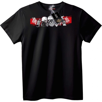 NOONEBRAND Тениска Череп & Графити Градски Стил - M, Black