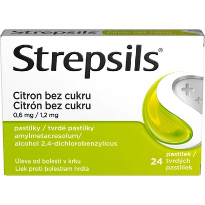 Strepsils citrón bez cukru pas.ord.24