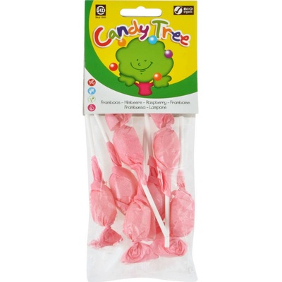 CANDY TREE Lízanky s príchuťou malina bezlepkové BIO 7 x 10 g