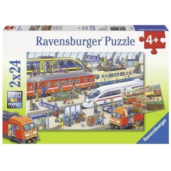 Ravensburger Ruch na nádraží 2 x 24 dílků