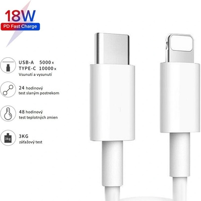 Nabíjecí a datový USB kabel - Lightning (iPhone) – Zboží Živě