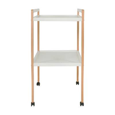 Quax přebalovací pult na kolečkách bílo přírodní