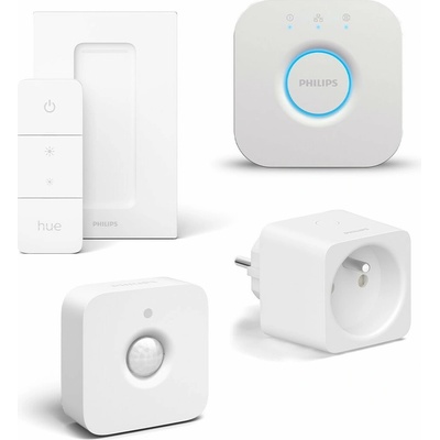 Philips Hue Dimmer Switch EÚ/UK v2 + Philips Hue Motion Sensor EÚ + Hue 1× Smart plug BE/FR