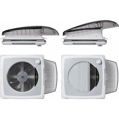 Tanatech PLUS FAN – Automatický střešní ventilátor 400×400 mm pro obytné vozy a karavany s LED osvětlením a zatemňovací roletou, průhledný – Zboží Mobilmania