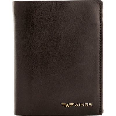WINGS WINGS Pánská peněženka z hovězí kůže Brown L