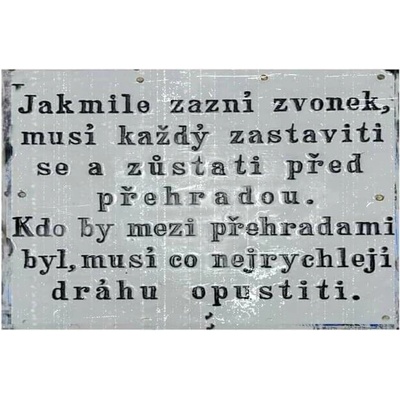 Jakmile zazvoní zvonek - ceduľa 30cm x 20cm Plechová tabuľa