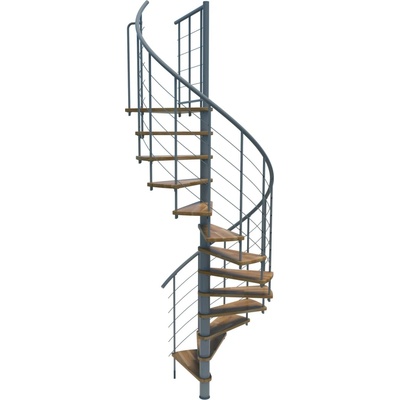 Minka STAIRS Kombinované točité schodiště Venezia Smart dub/šedá pr. 120 cm