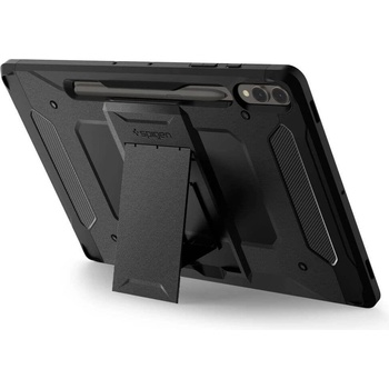 Spigen Противоударен Калъф за Samsung Tab S10 Plus/ S9 Plus 12.4", Spigen Tough Armor Pro Case, Черен (ACS06835)