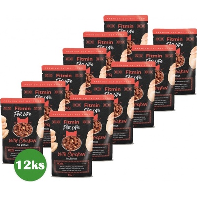 Fitmin Cat For Life Kitten Chicken 12 x 85 g