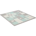 KinderKraft Мек пъзел с форми KinderKraft LUNO SHAPES, мента (NEW023489)