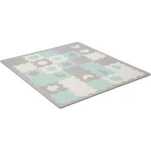 KinderKraft Мек пъзел с форми KinderKraft LUNO SHAPES, мента (NEW023489)
