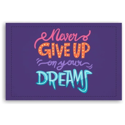 Fotoobraz 60x40 cm malý Never give up