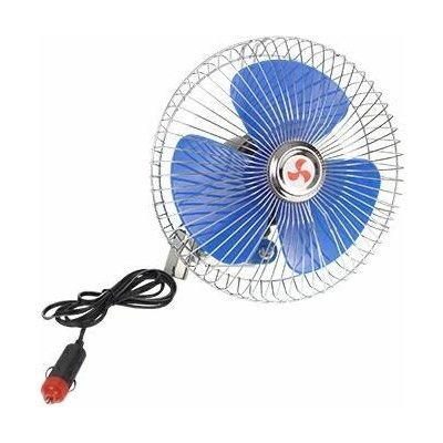 Ventilátor do auta otočný kovový 20 cm 24V pevná montáž