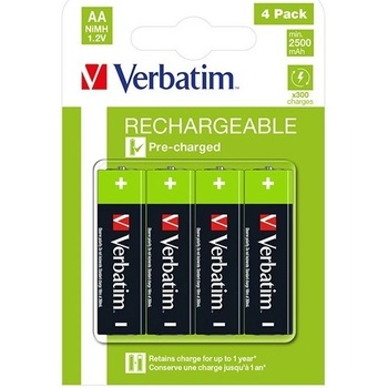 Verbatim AA 2500 mAh 4ks 49517