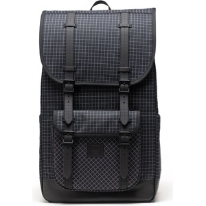 Herschel Дневна раница Herschel Little America Backpack Daypack - Grid Black / Black - размер One Size (502-7847-3511)