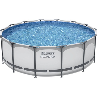 Bestway Комплект басейн Frame Pool Steel Pro MAX Ø 427 x 122 cm с филтърна помпа - 1 бр (5612X_26)