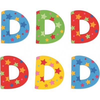 Bigjigs Toys hviezdičkové písmenko D