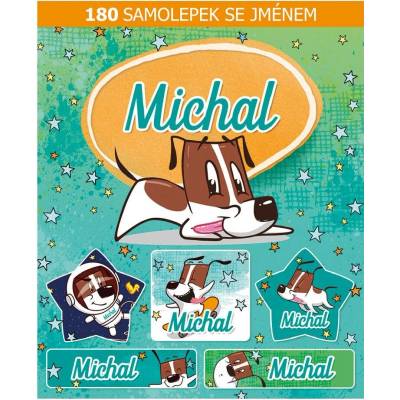 ARGUS Veselé nálepky samolepky se jménem Michal