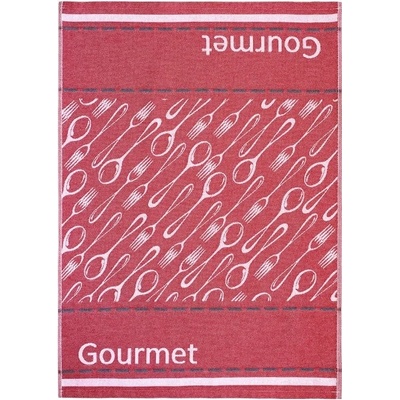 SCANquilt utěrka DESIGN gourmet červená 50 x 70 cm