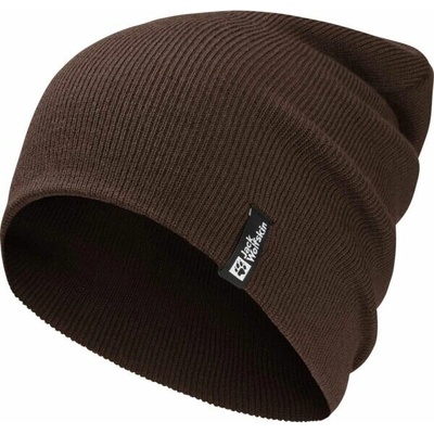 Jack Wolfskin RIB Unisex zimní čepice hnědá